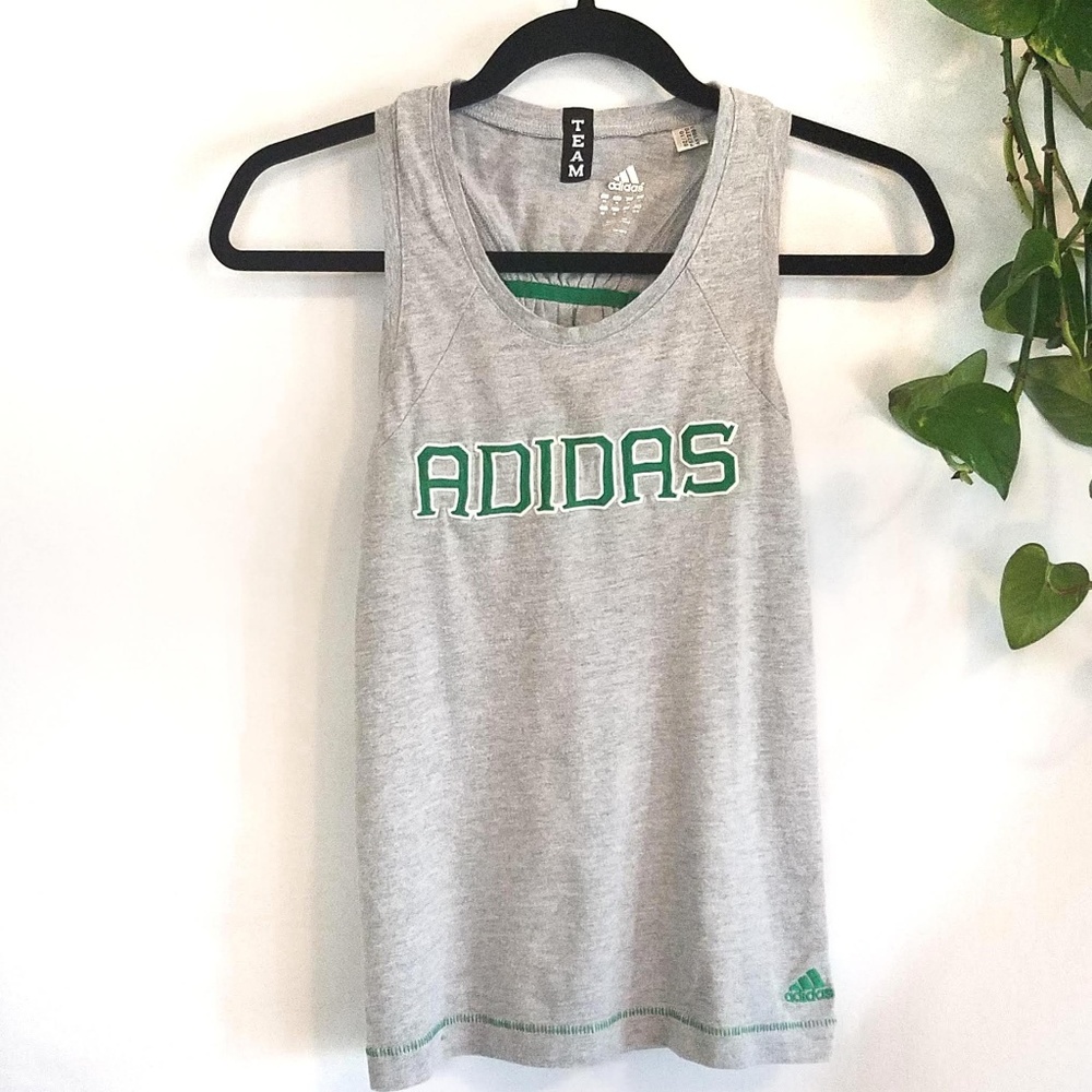 ~~SOLD~~ Adidas Team T-back Embroidered Tank Top